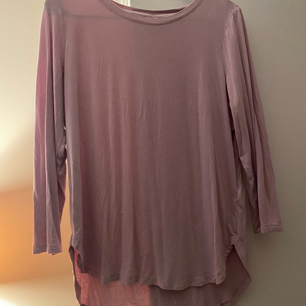 Long-Sleeved Purple Shirt
